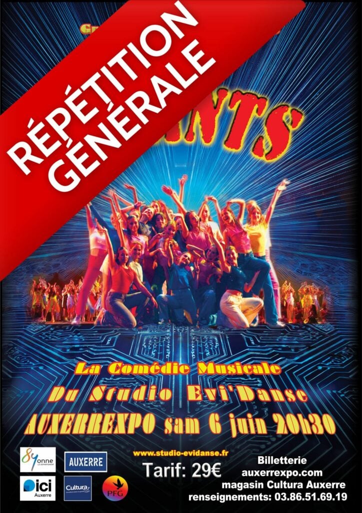Répétition générale de la comédie musicale "Vivants" 14h30 - Studio Evi'Danse