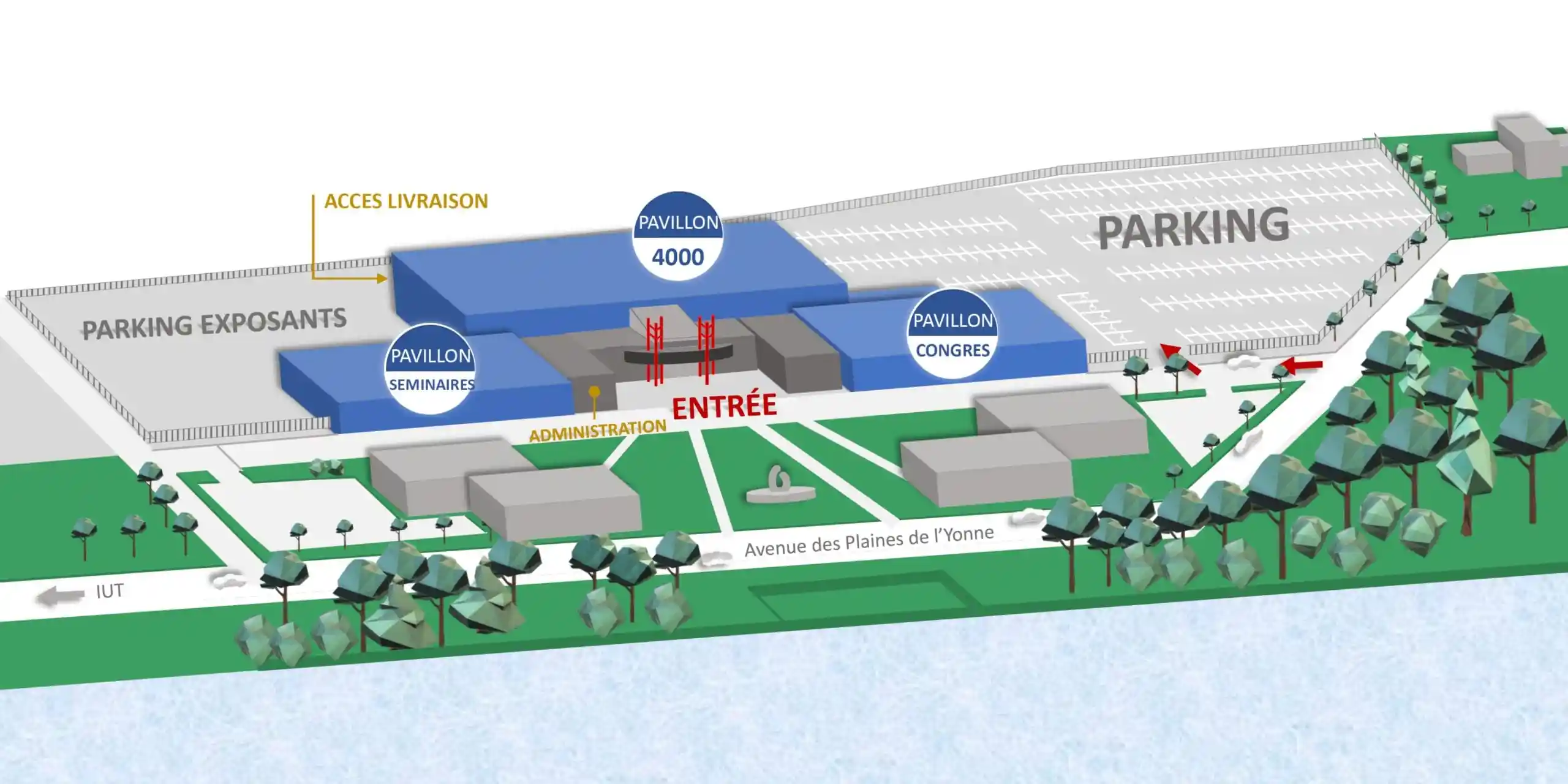 Plan 3D Auxerrexpo